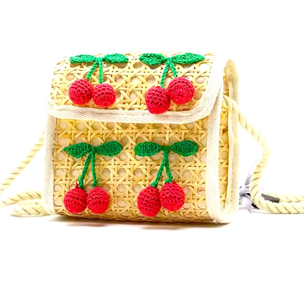 Zara Hand Woven Straw Retro Hobo Crossbody Bag